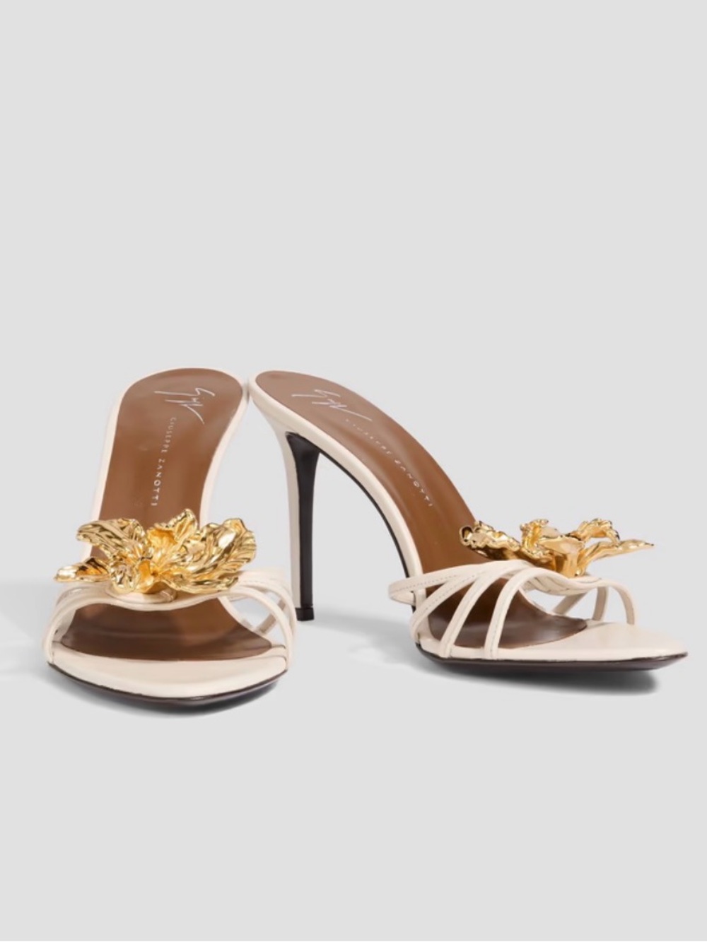 Giuseppe Zanotti Orchid Mule in Ecru EU 37.5